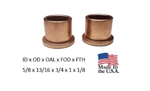 2pc bronze flange bushing - 2pc,,